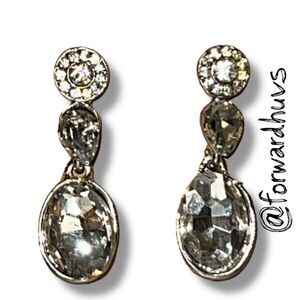 Bundle Sale 3 for $15 | Elegant Drop Earrings – Clear Rhinestones